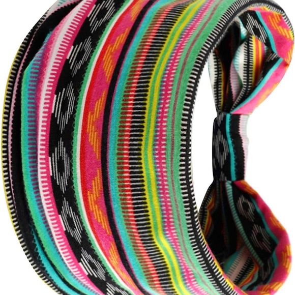 NWOT Buy One Get One Free Headband Soft Wide Stretchy Boho Headband Colorful New - Picture 3 of 4